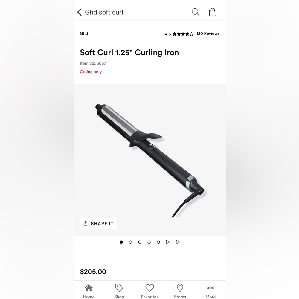 GHD 1.25” Soft Curl